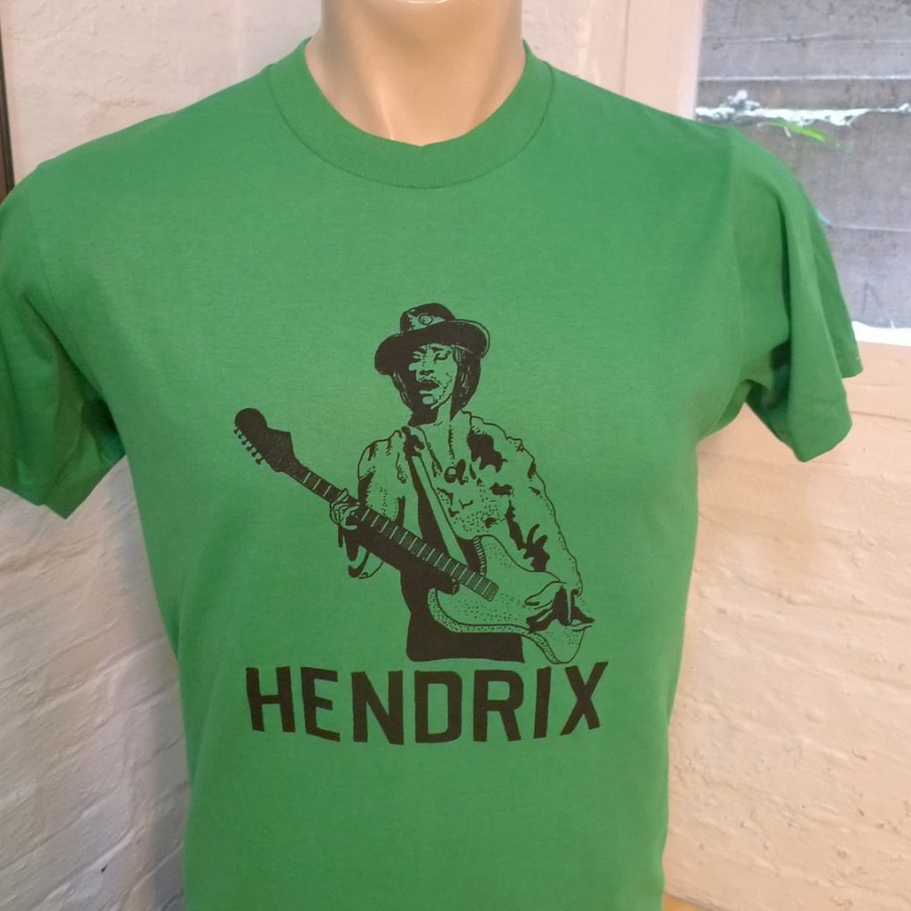 1970s Jimi Hendrix Single Stitch Shirt (C) Roach '74 * Mens Medium (41)